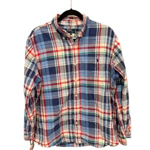 Polo Ralph Lauren Classic Fit Plaid Button Down Shirt Men's XL Long Sleeve